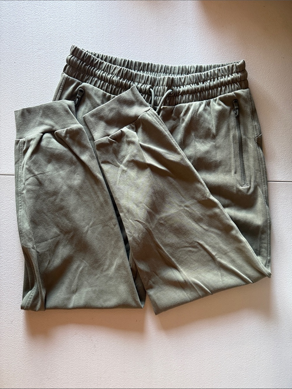 Old Navy Active Men's Olive Green Jogger Pants - Casual Drawstring Sweatpants